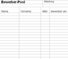 Bewerber-Pool